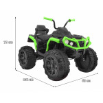 Elektrická štvorkolka Quad ATV 2.4G - čierno-zelená